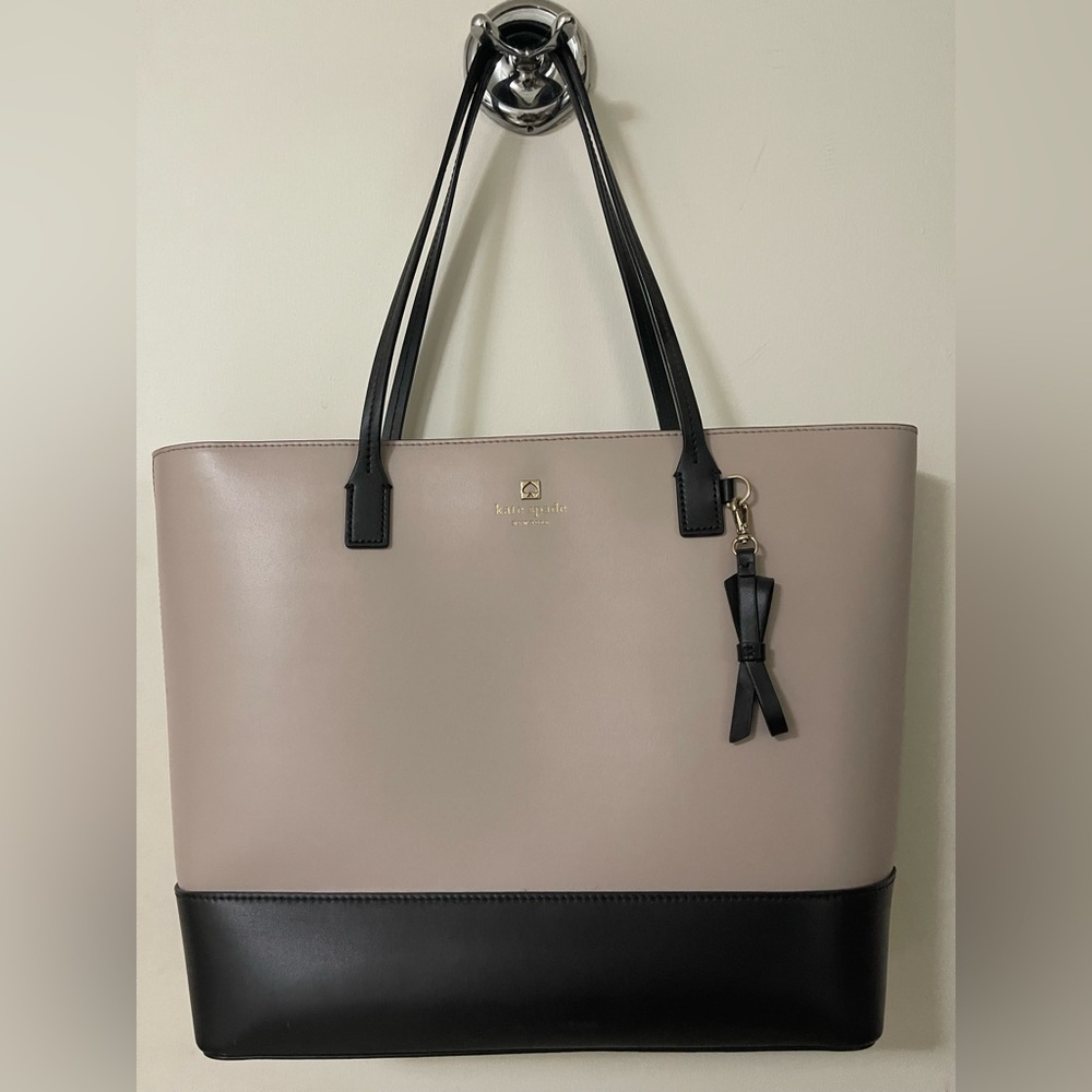 Kate Spade Two-Tone Black and Tan Tote